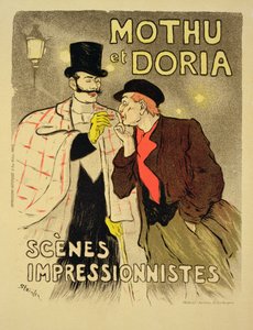 Riproduzione di un poster pubblicitario 